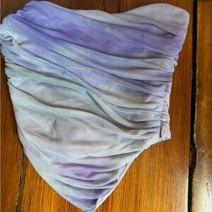 Zara Purple and Blue Crop Top